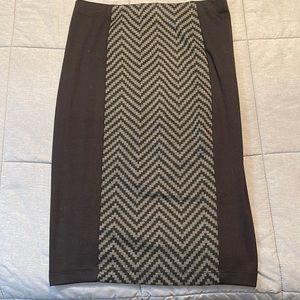 Chevron pencil skirt size medium